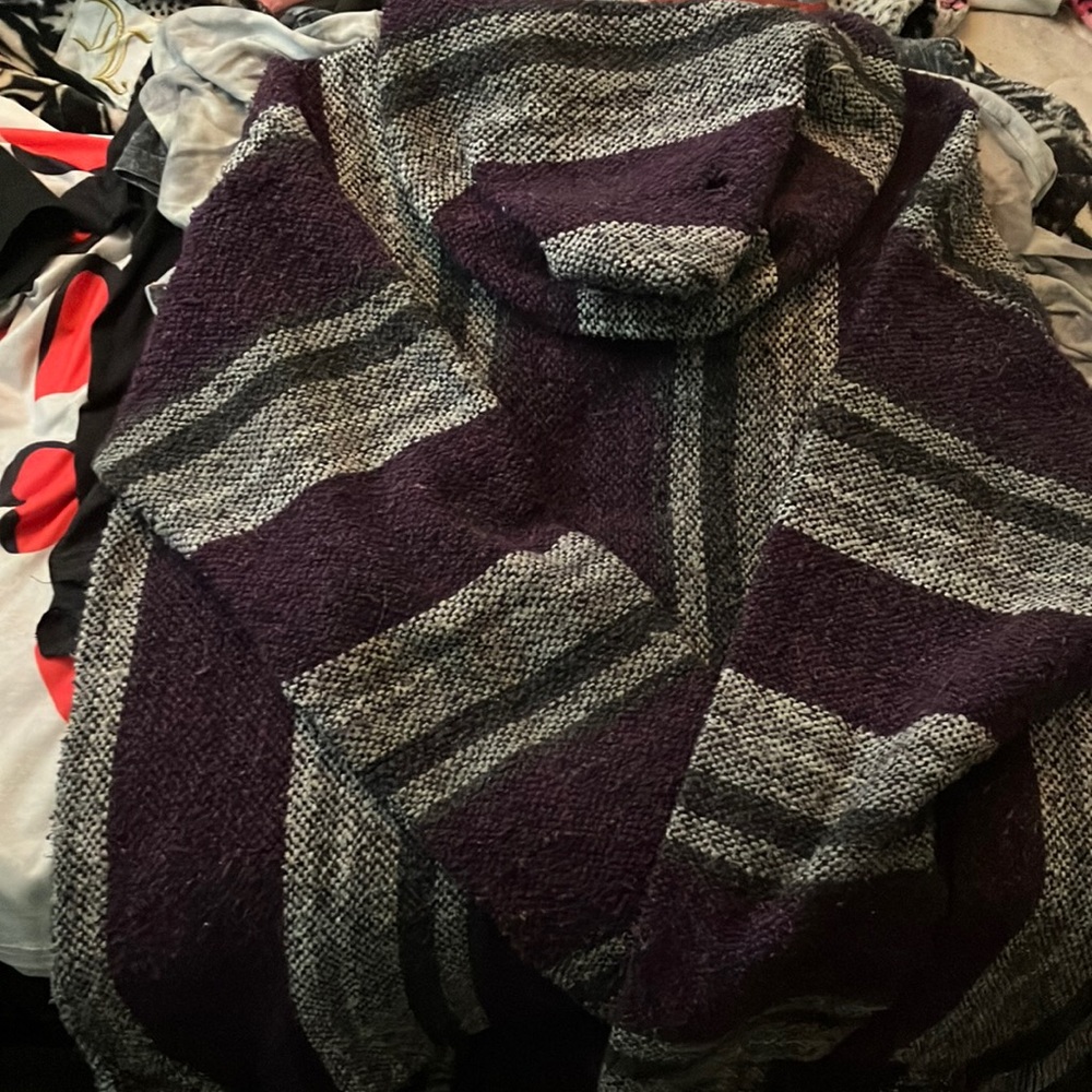 Purple, black, grey hoodie